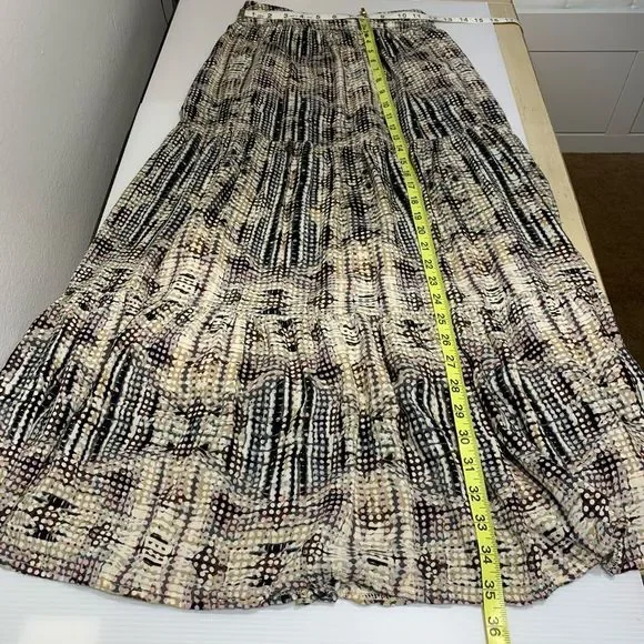 Solitaire Tiered Ruffle Maxi Skirt - Size Small - Picture 6 of 10